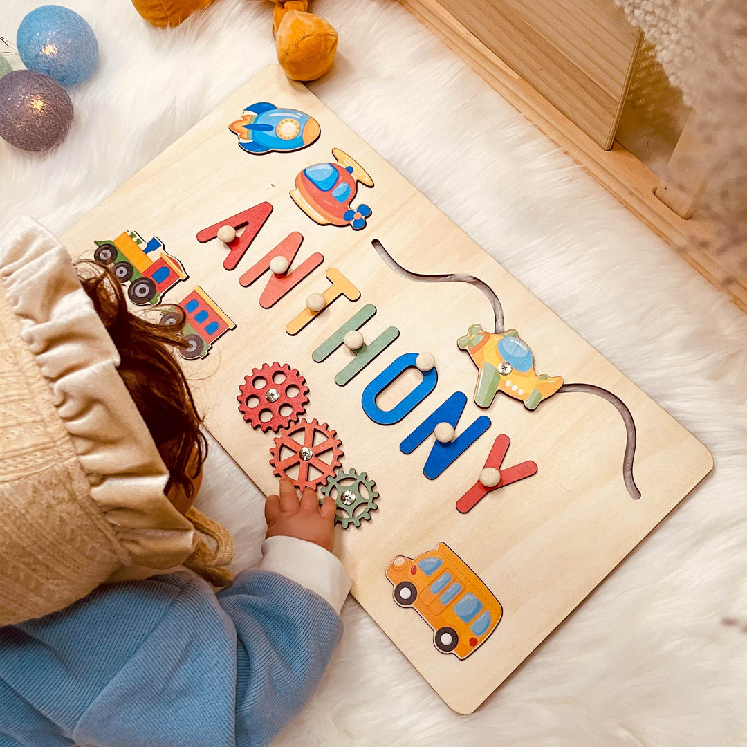 Personalized Baby Name Puzzle Advanced Toys-Woodbests