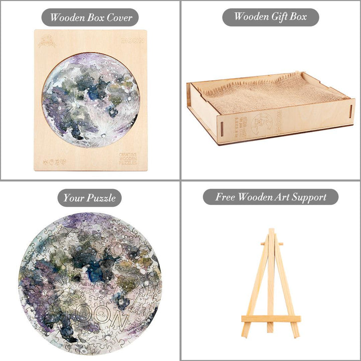 Moon Wooden Jigsaw Puzzle