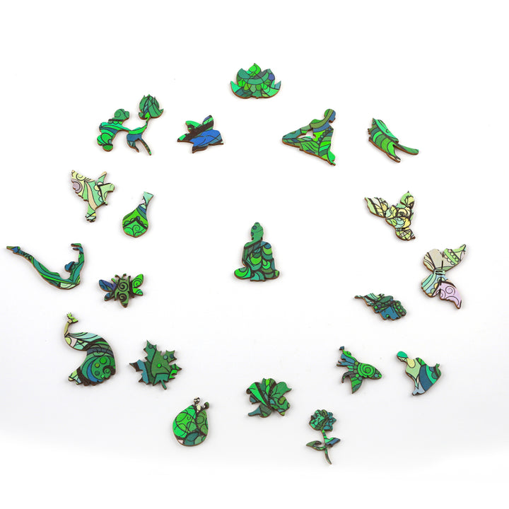 Lotus Flower Wooden Jigsaw Puzzle