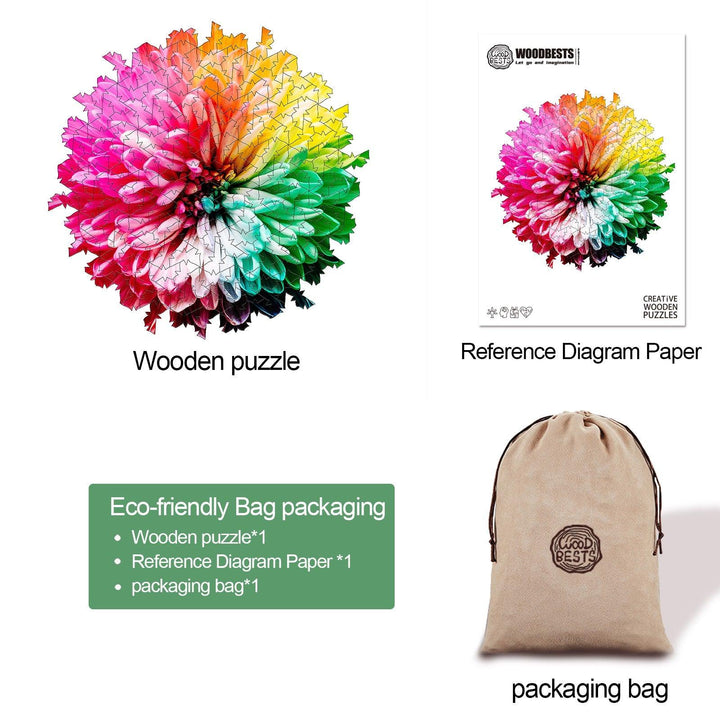 Blooming Flowers Wooden Jigsaw Puzzle