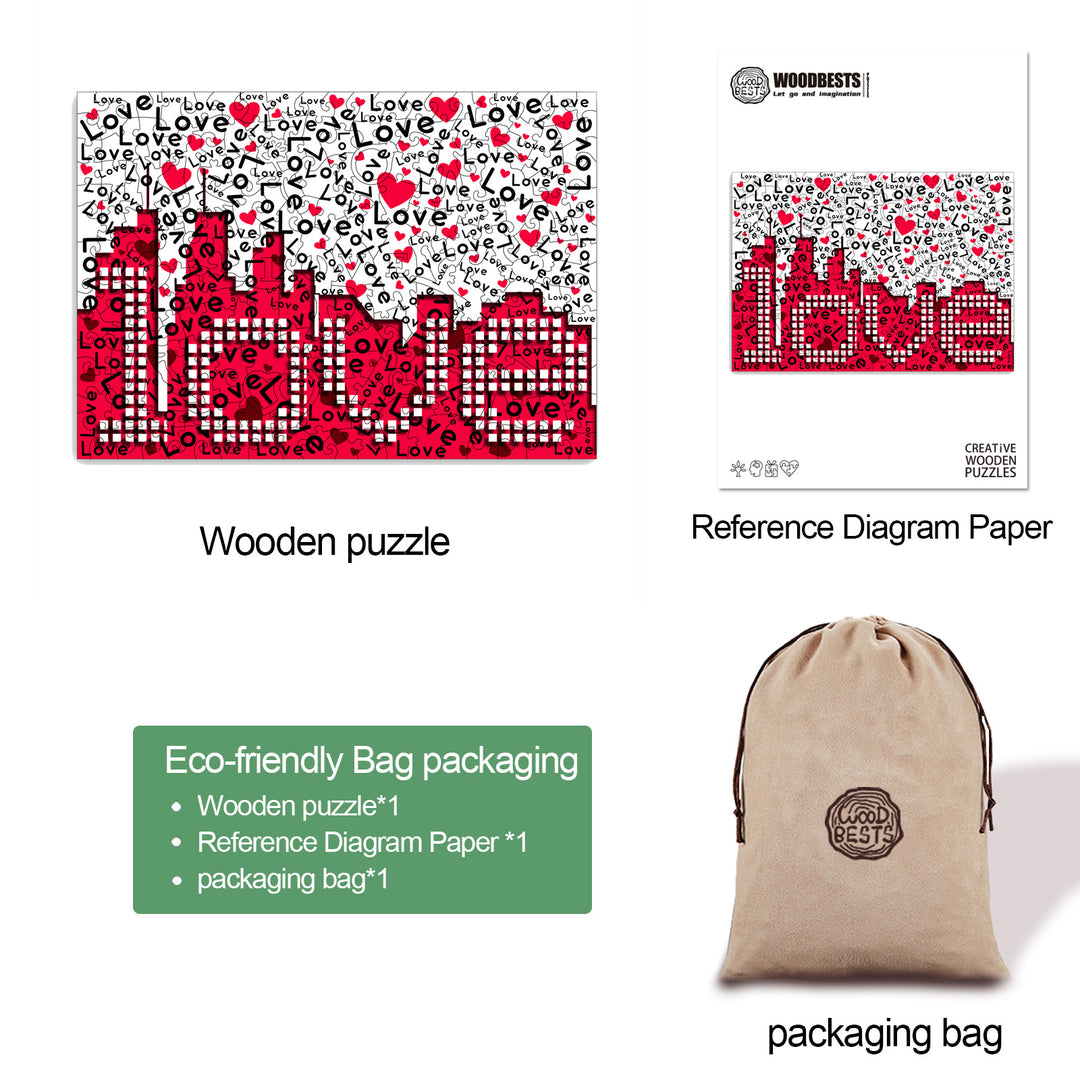 Love Challenge Wooden Jigsaw Puzzle