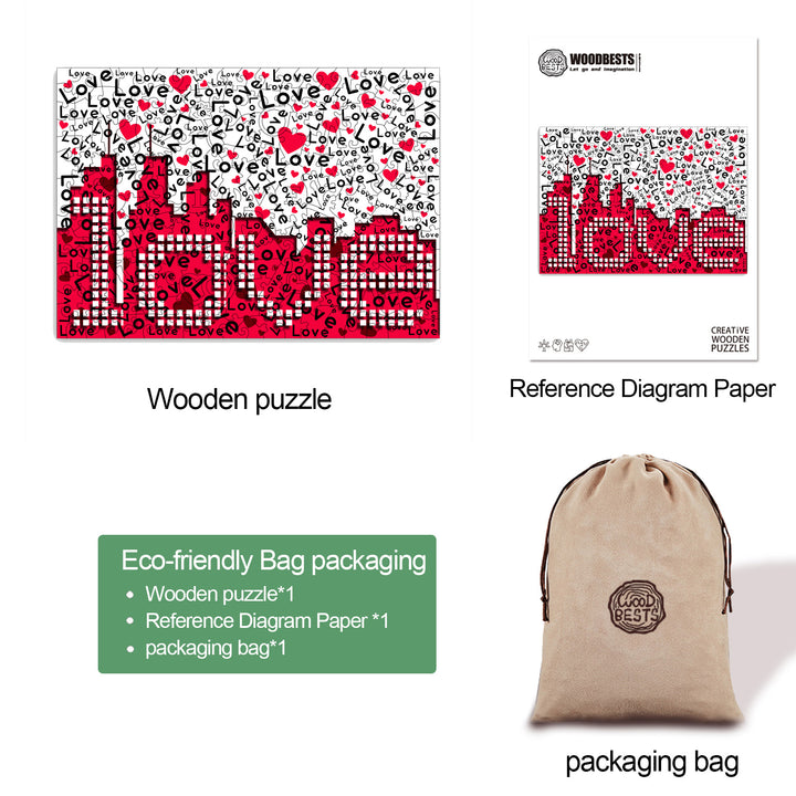 Love Challenge Wooden Jigsaw Puzzle