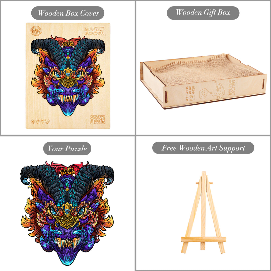 Magic Dragon Wooden Jigsaw Puzzle