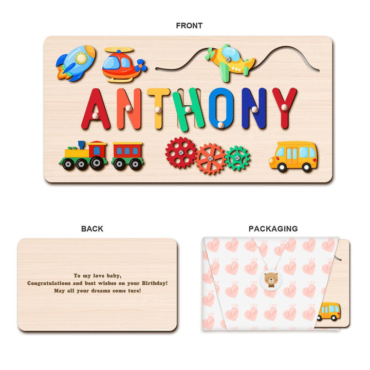 Personalized Baby Name Puzzle Advanced Toys-Woodbests