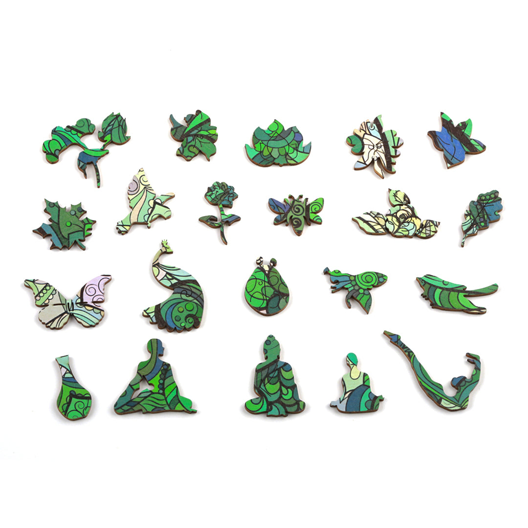 Lotus Flower Wooden Jigsaw Puzzle