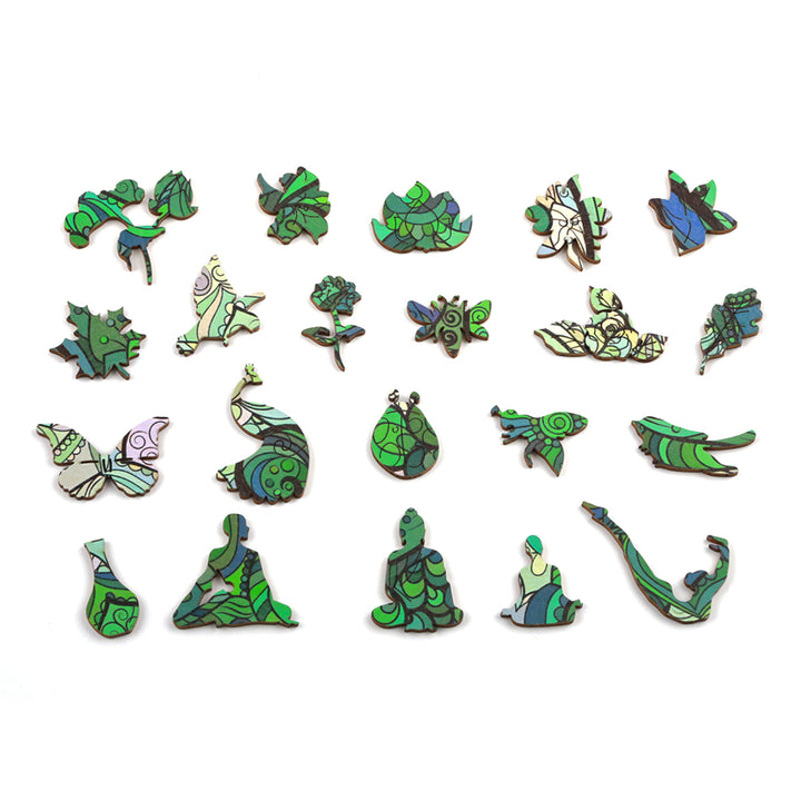 Lotus Flower Wooden Jigsaw Puzzle