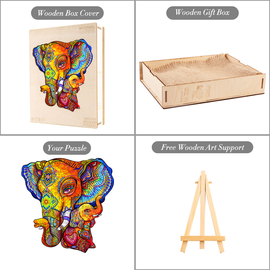 Maternal Love Wooden Jigsaw Puzzle