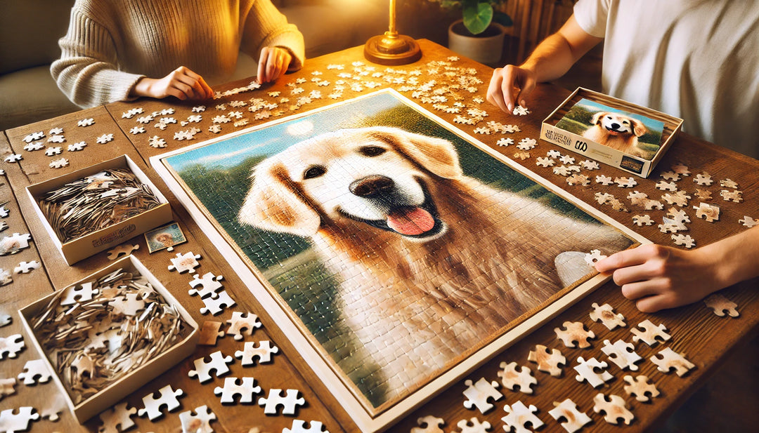 200–300 Piece Golden Retriever Wooden Jigsaw Puzzles