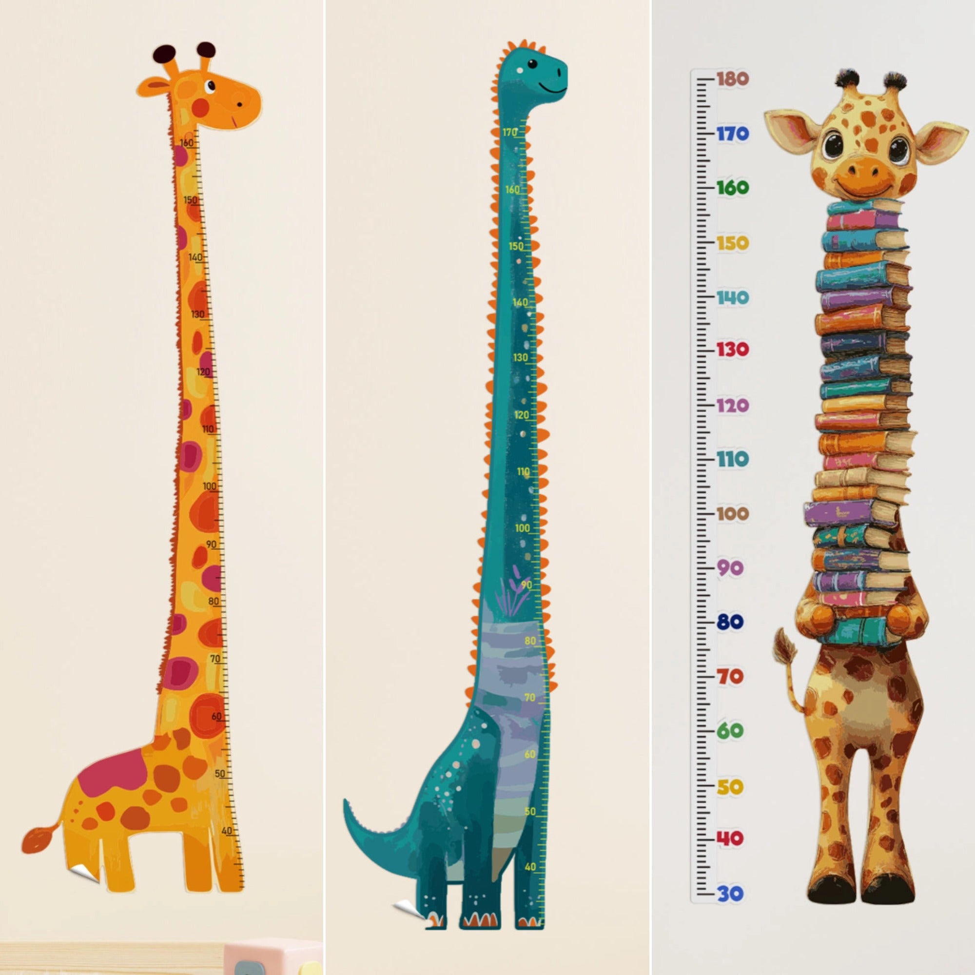 Wall Decal Growth Chart | Sticker-Type Height Charts – Woodbests