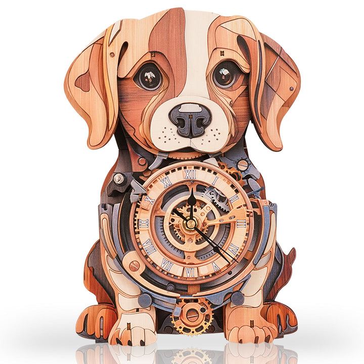 Süßer Beagle – DIY Holzuhren, 3D Puzzle Bastelset