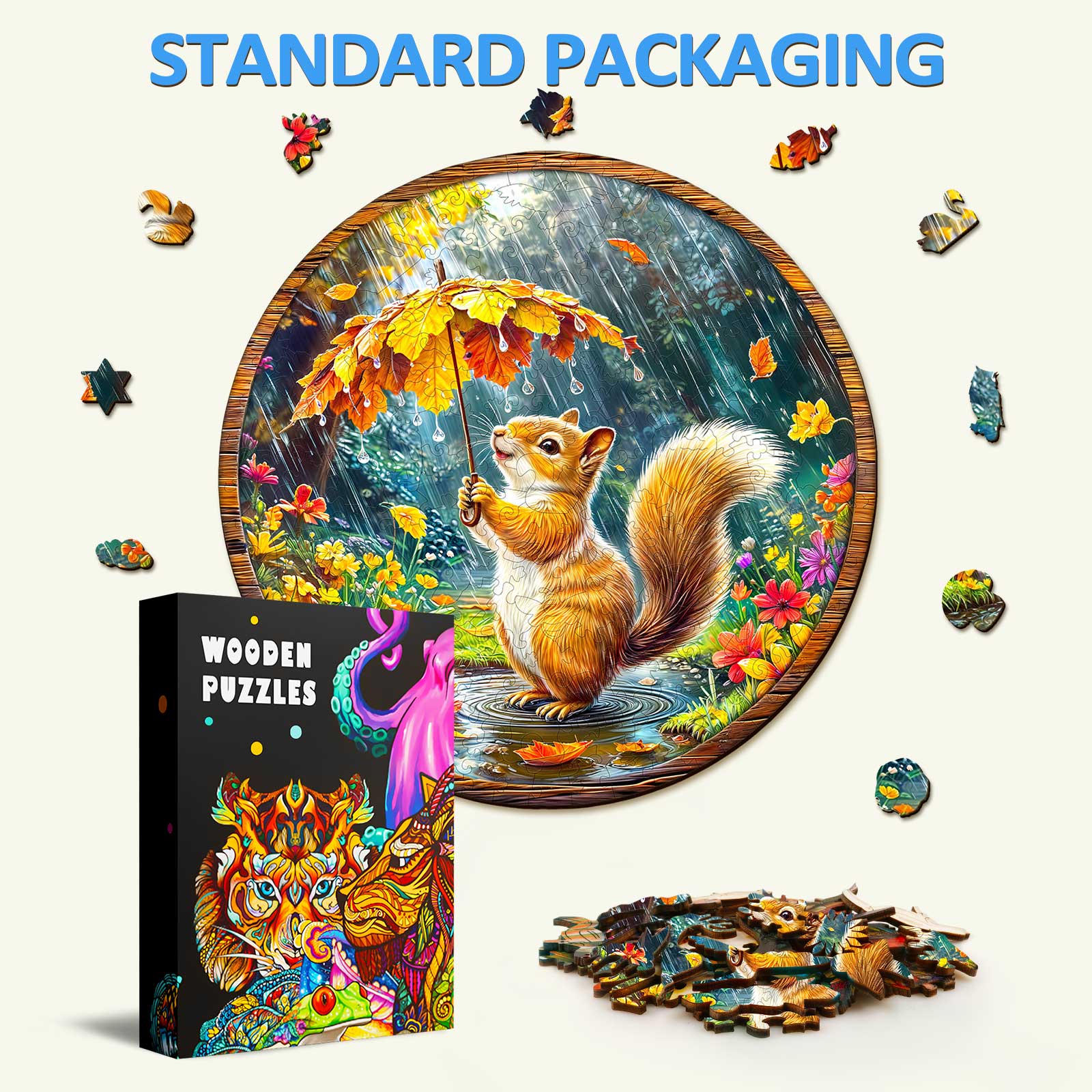 Squirrel Dreams Wooden Jigsaw Puzzle