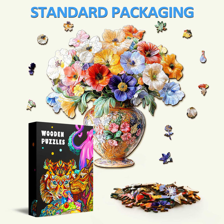 Rompecabezas 3D de flores vintage