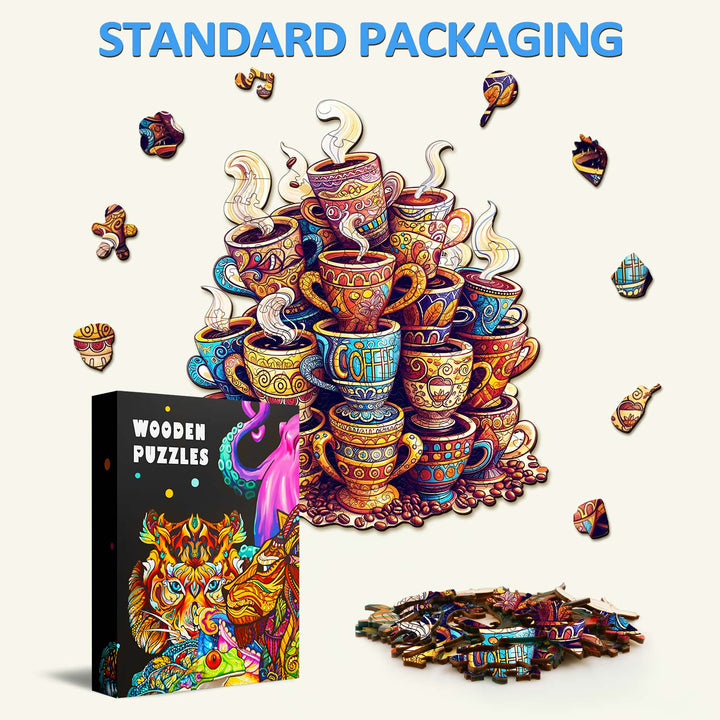 Rompecabezas de Madera Sueños de Café