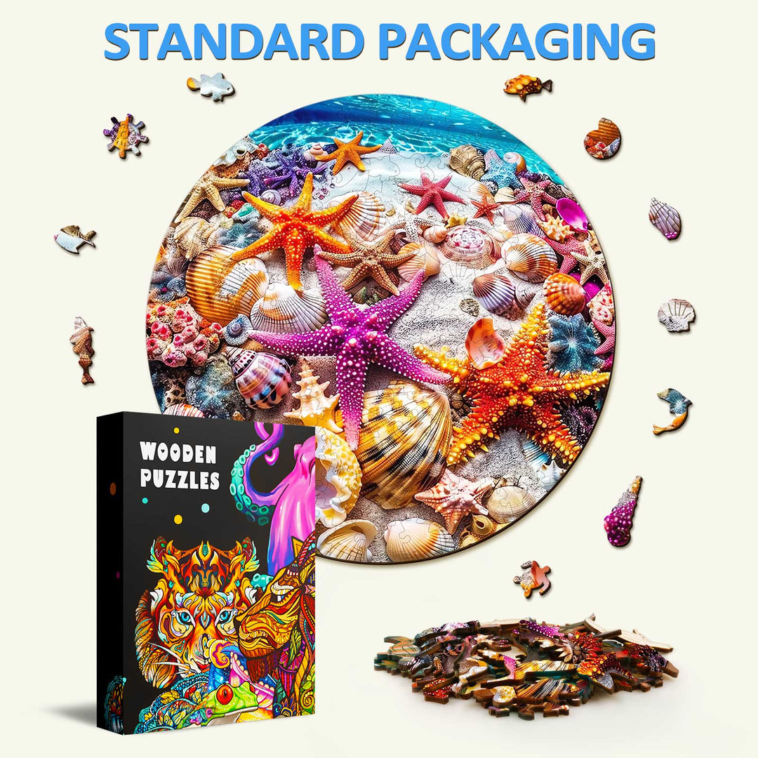 Puzzle en bois étoile de mer