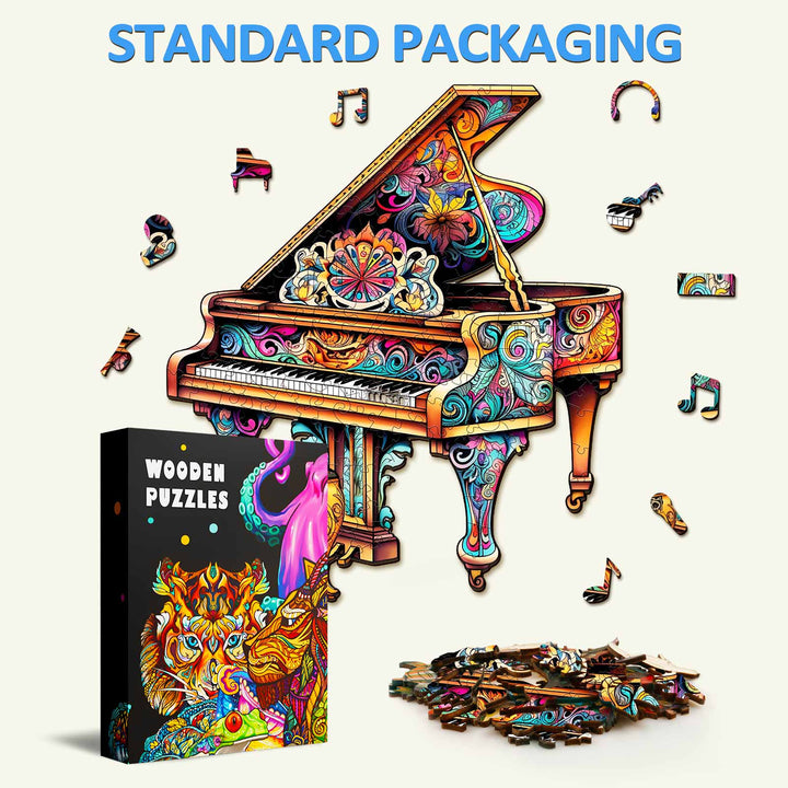 Rompecabezas de Madera de Piano Táctil