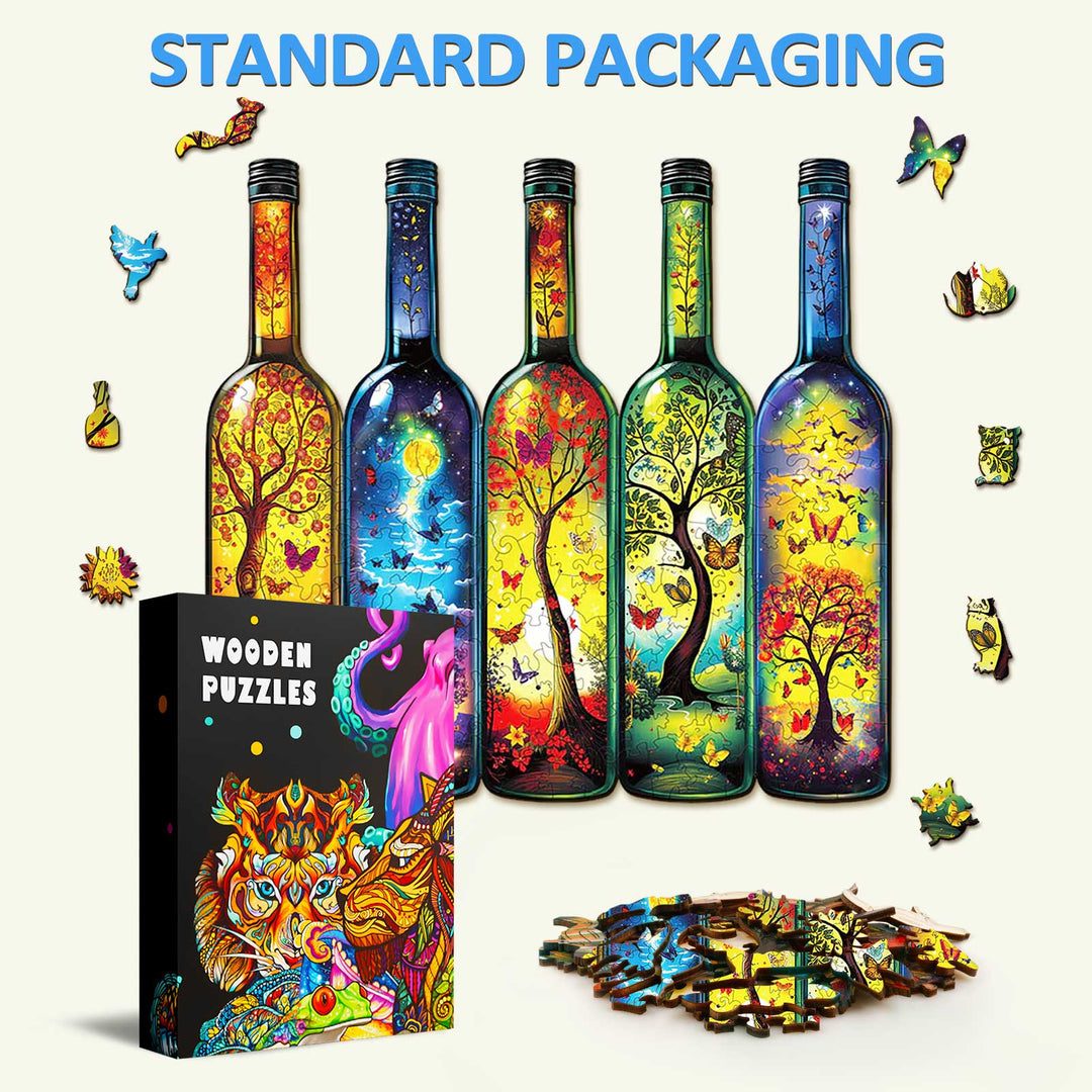 Bottle of Life Wooden Jigsaw Puzzle