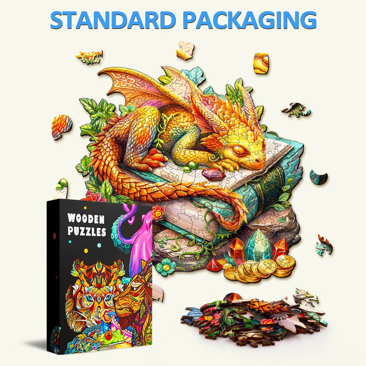 Sleeping Dragon Wooden Jigsaw Puzzle