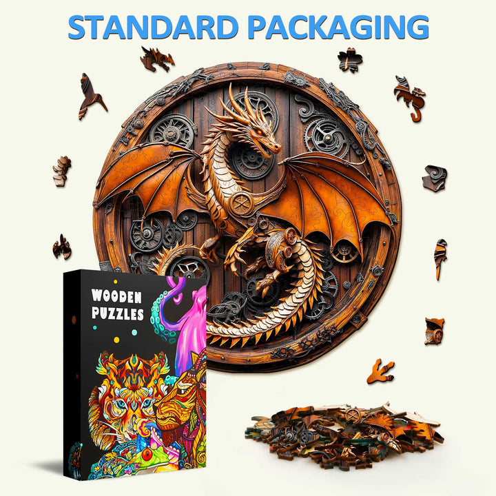 3D Mechanischer Drache-1 Holzpuzzle