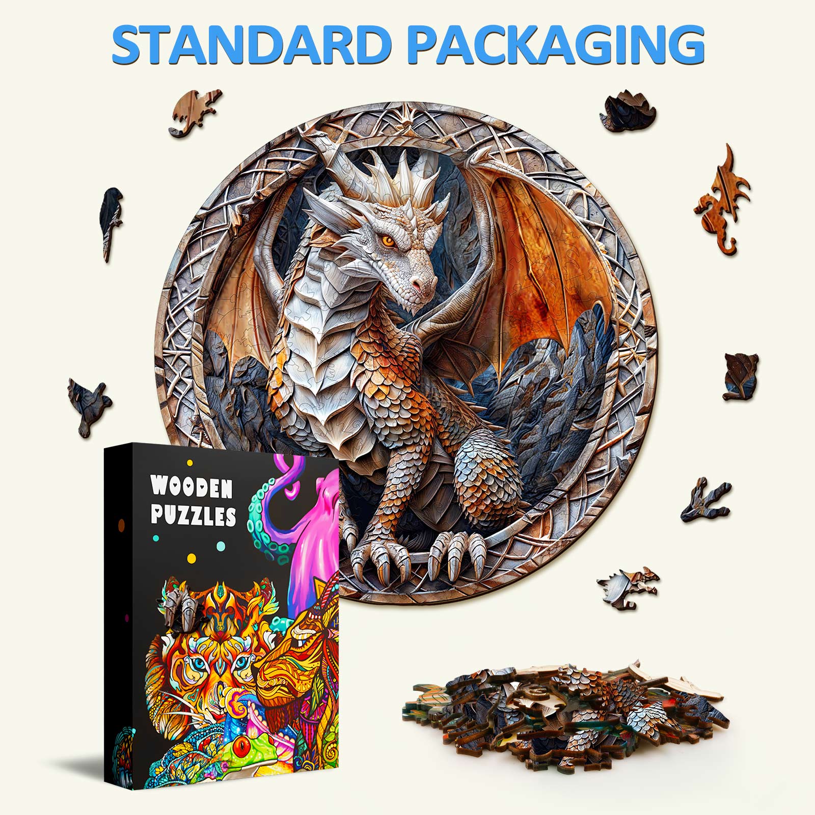 Cave Dragon Wooden Jigsaw Puzzle