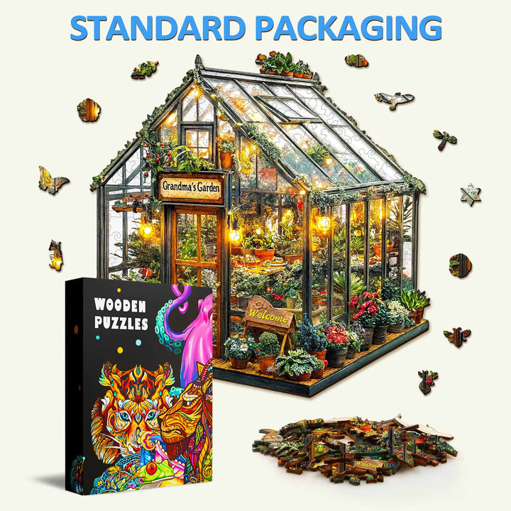 Grandma's Garden Wooden Jigsaw Puzzle