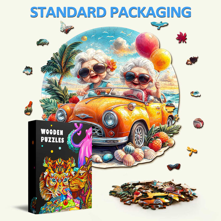 Jigsaw Puzzle en Bois Joyeuse Grand-mère