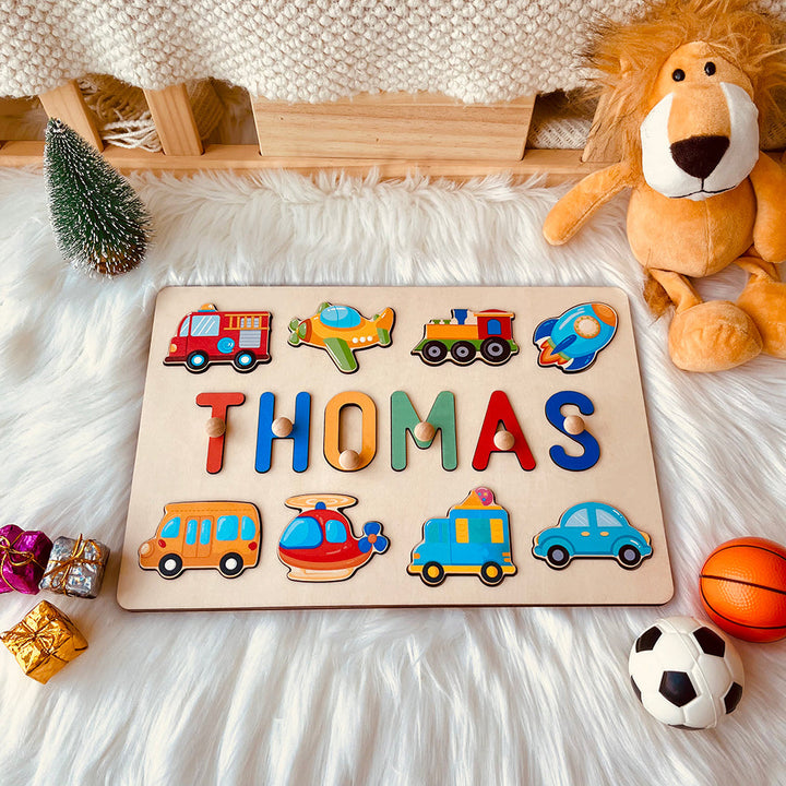 Personalized Wooden Baby Name Puzzle-Woodbests