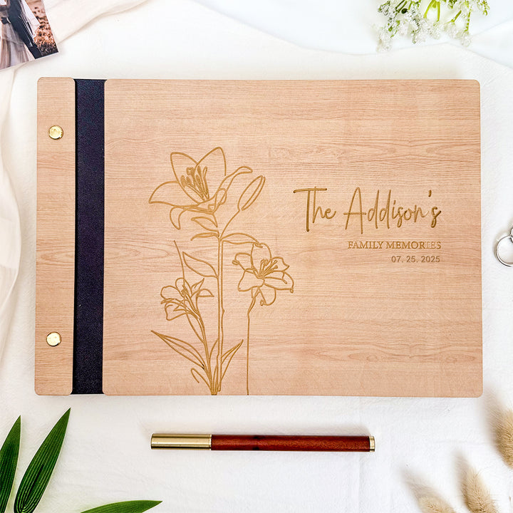 Personalized Memory Photo Album - Memorial Guest Book