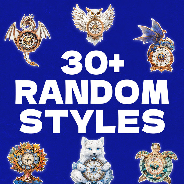 Random Different Styles of Wooden Clock