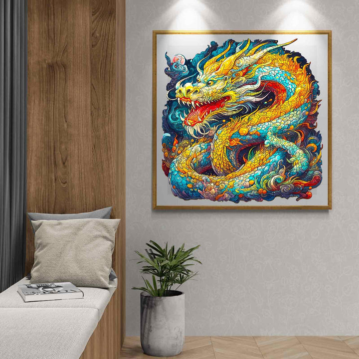 Chinese Dragon Wooden Jigsaw Puzzle