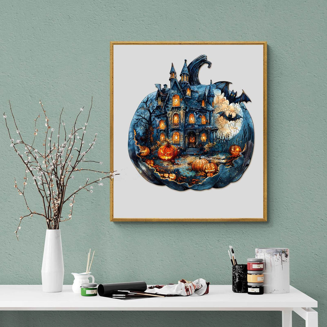 Halloween Pumpkin Wooden Jigsaw Puzzle - By Woodbests