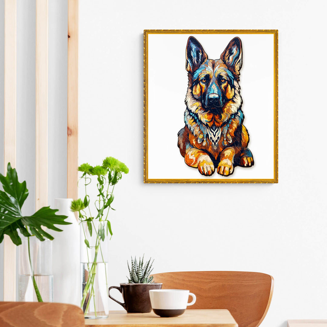 German Shepherd Wooden Jigsaw Puzzle