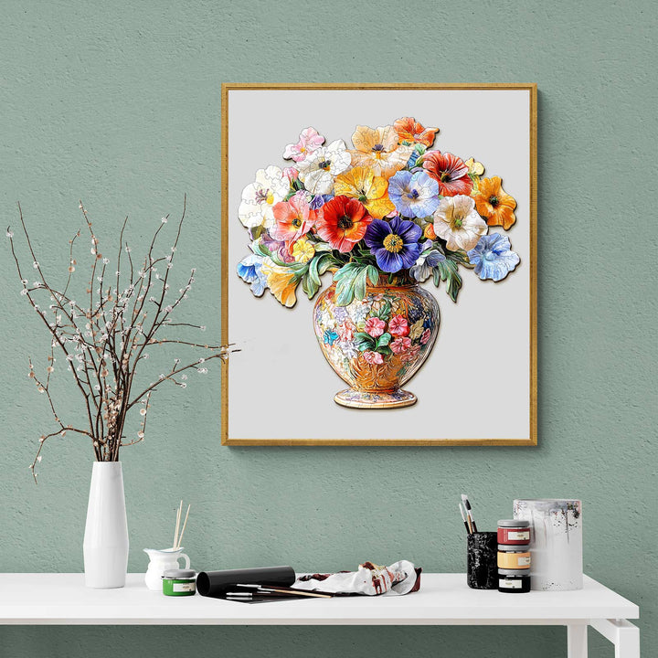 Rompecabezas 3D de flores vintage