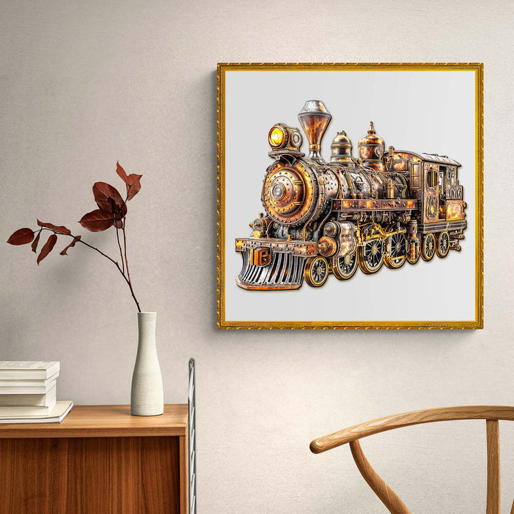 3D Mechanical Steam Train Wooden Jigsaw Puzzle