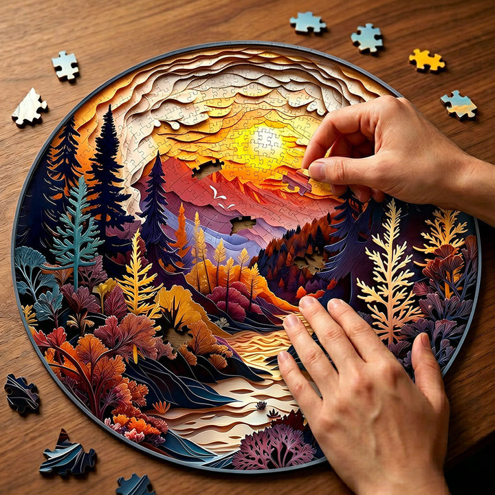Sunset Forest 1000 Piece Puzzle