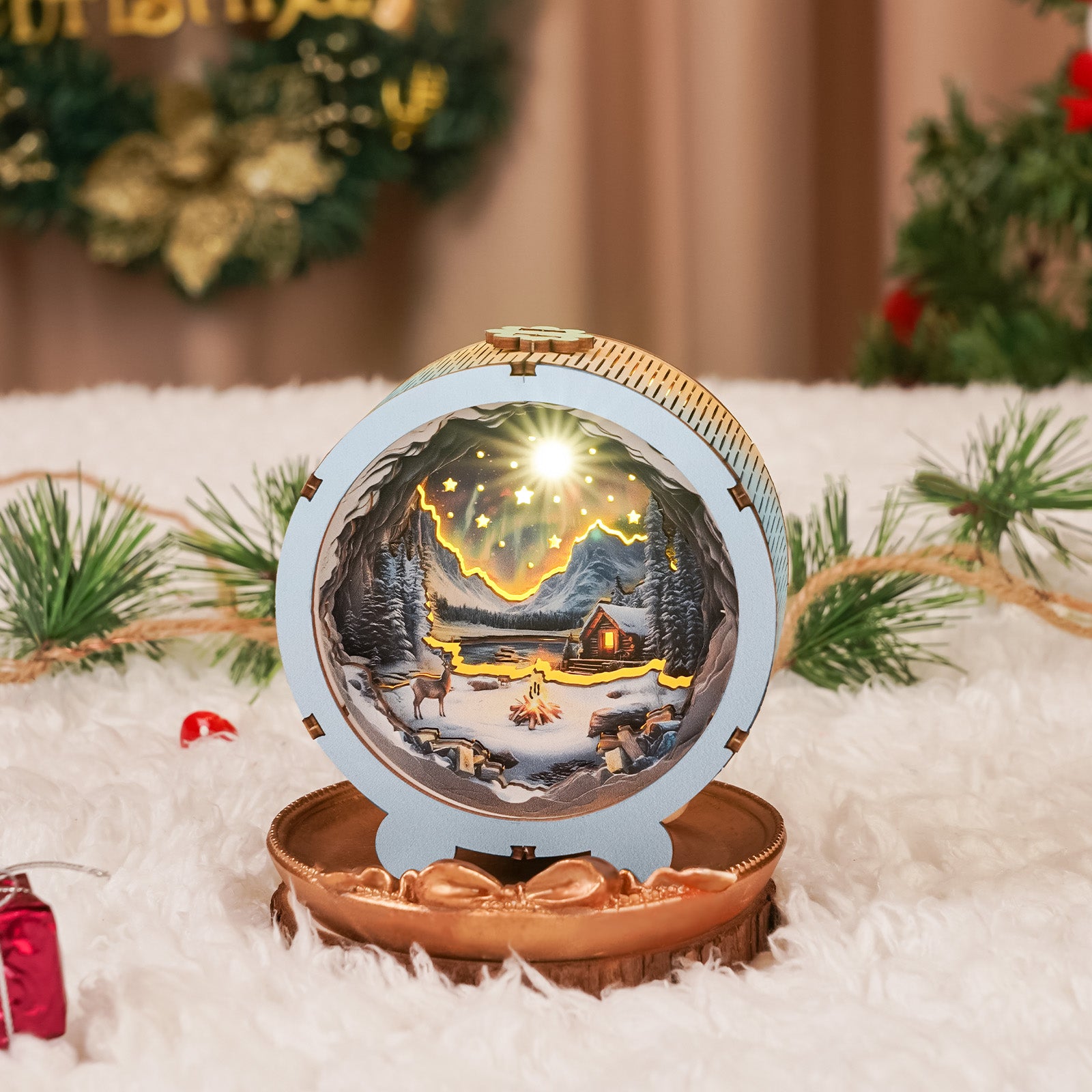 Puzzle Nightlight 3D Wooden Puzzle Night Light - DIY Steam Train