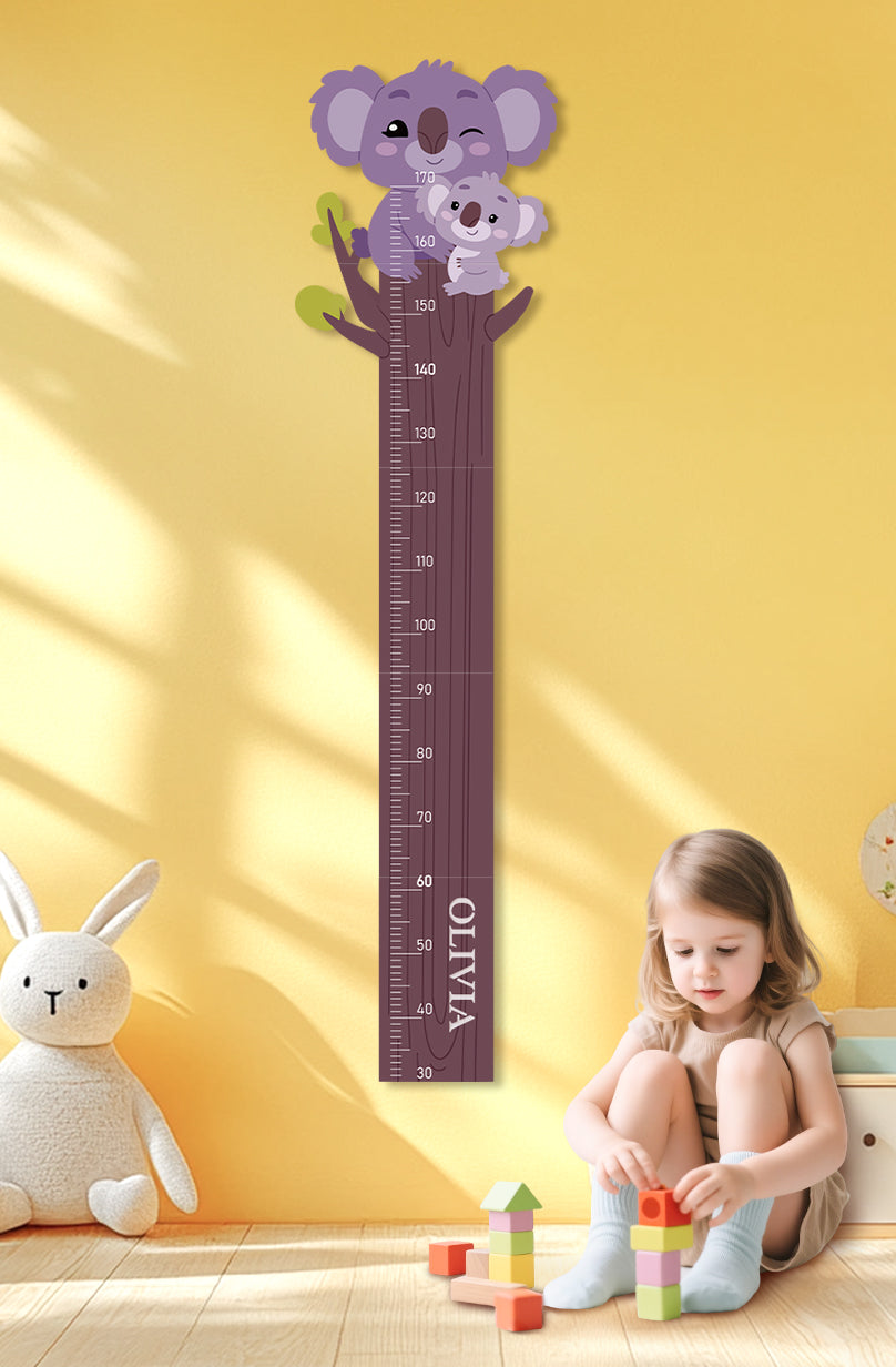 Personalized Wooden Koala Growth Chart Ruler