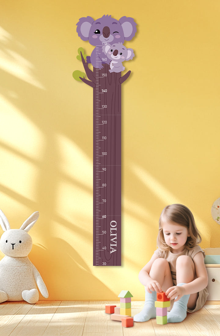 Personalized Wooden Koala Growth Chart Ruler