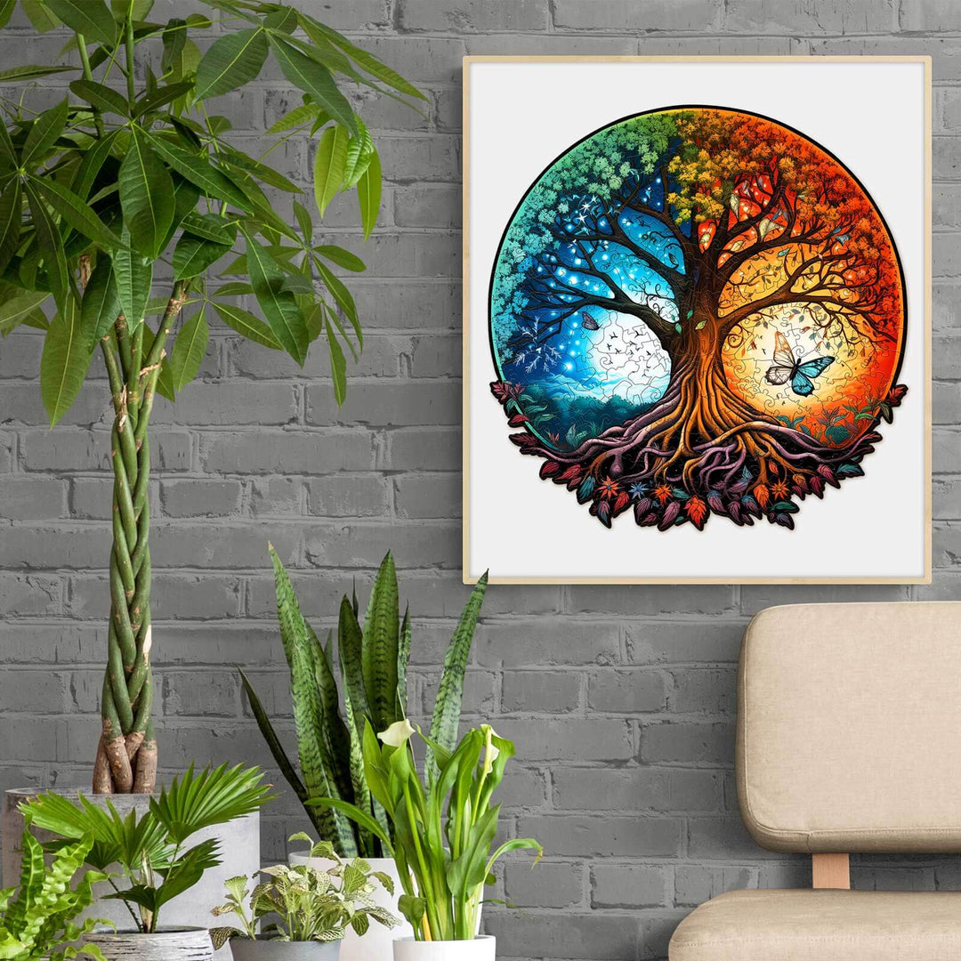 Puzzle en bois Arbre de vie Yin Yang 7