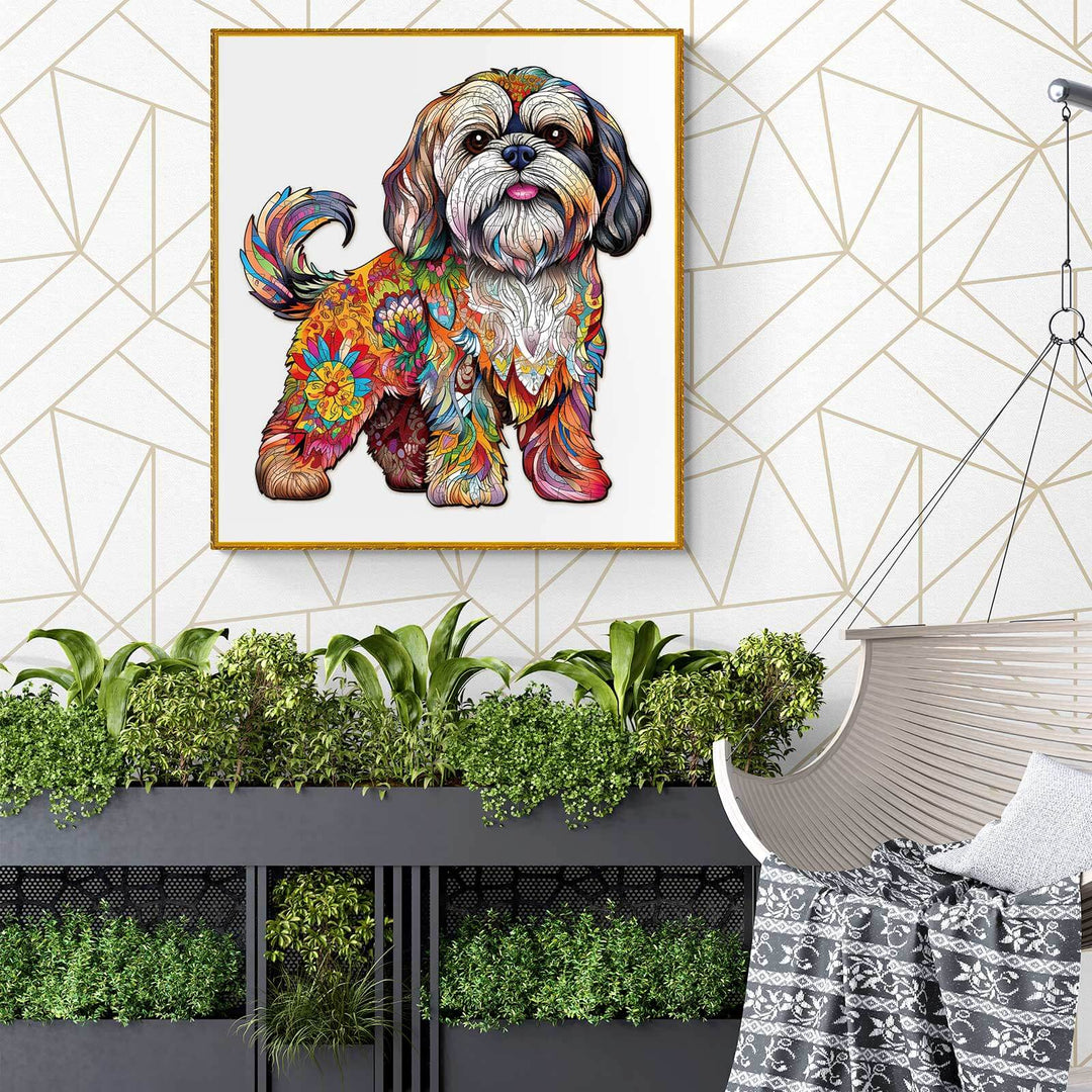 Beautiful Shih tzu 2 Wooden Jigsaw Puzzle