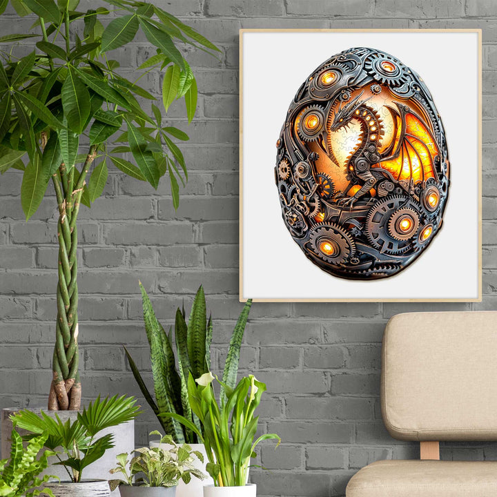 Mechanical Dragon Egg Wooden Jigsaw Puzzle