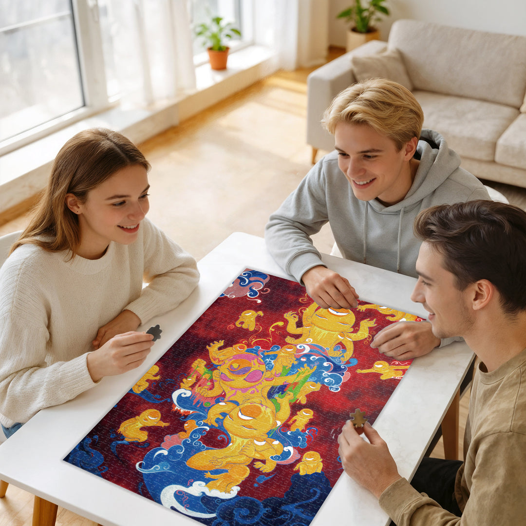 Puzzle pop art de 1000 pièces « Voyage Céleste » par Henry Zhang