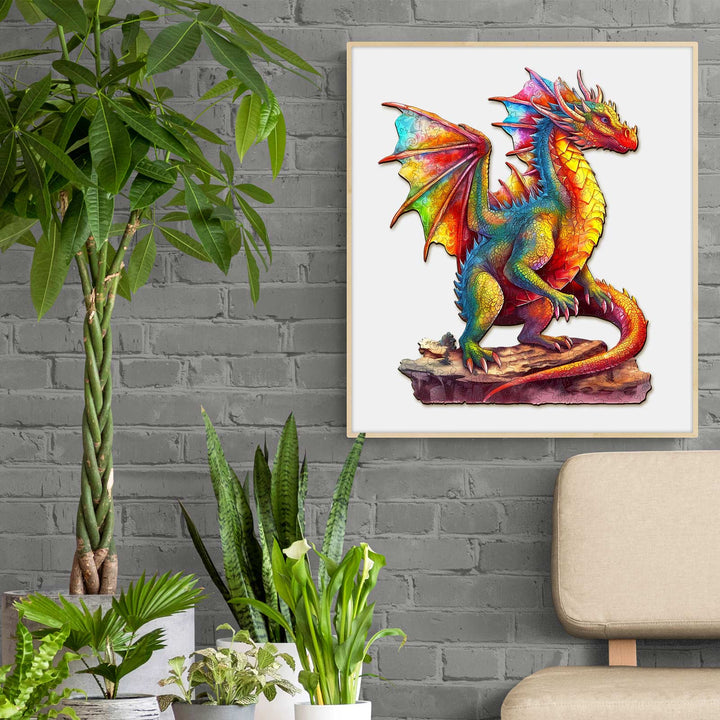 Puzzle en bois Dragon Coloré-2