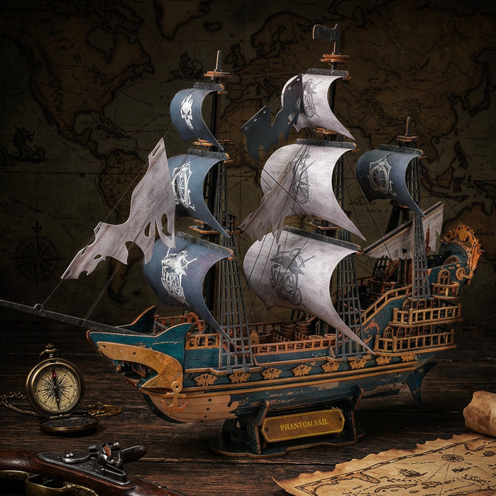 3D Wooden Mechanical Kit - Phantom Sail