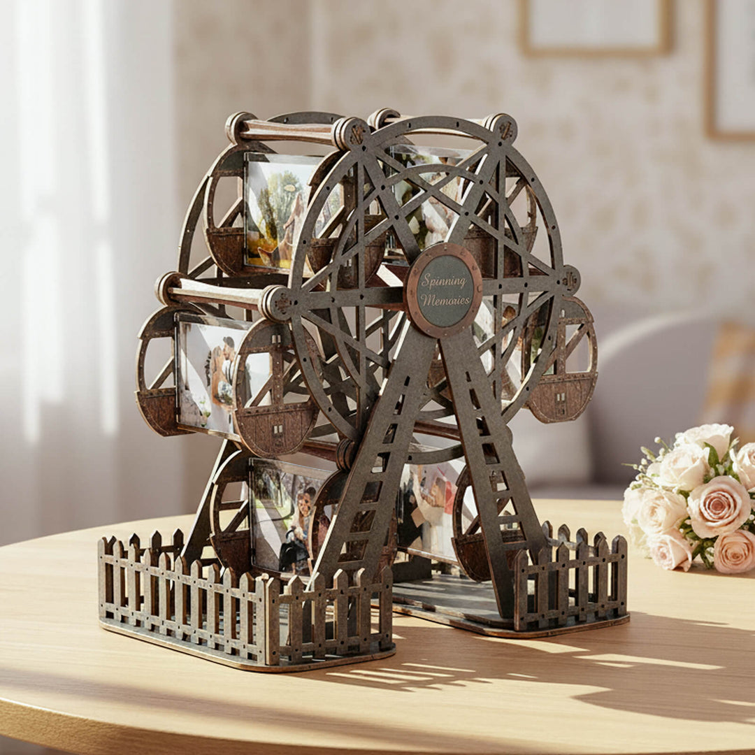 Gunmetal Metallic – DIY 3D Wooden Photo Frame Ferris Wheel