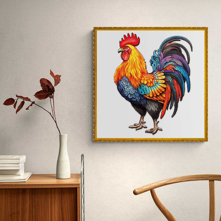 Puzzle en bois Coq fougueux 2