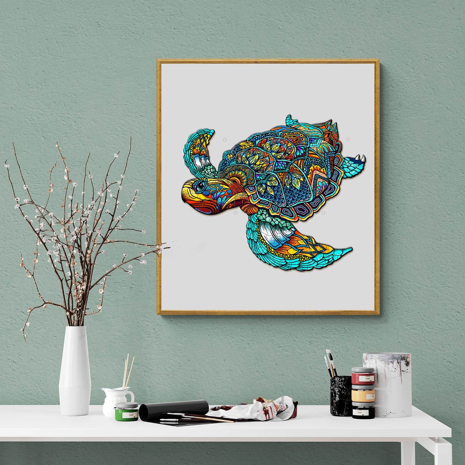 Resolute Turtle Wooden Jigsaw Puzzle