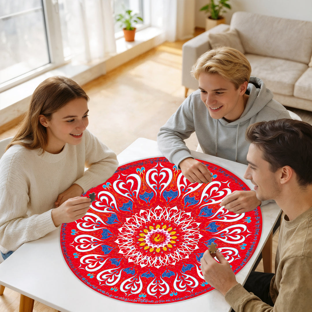 “Xi: Imperial Seal” – 1000-Piece Round Art Puzzle by Yuxi Zhang