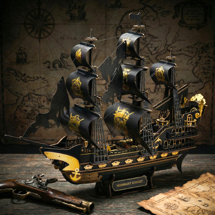 3D Wooden Mechanical Kit - Midnight Knight