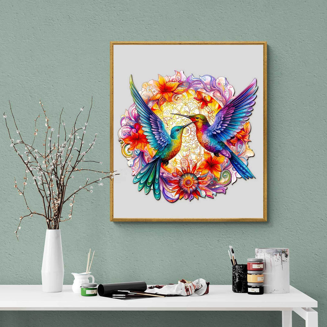 Hummingbirds-2 Wooden Jigsaw Puzzle - Woodbests