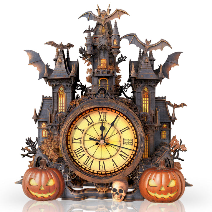 Mysterious Castle– DIY Wooden Clock, 3D Puzzle Craft Kit